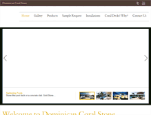 Tablet Screenshot of dominicancoralstone.com